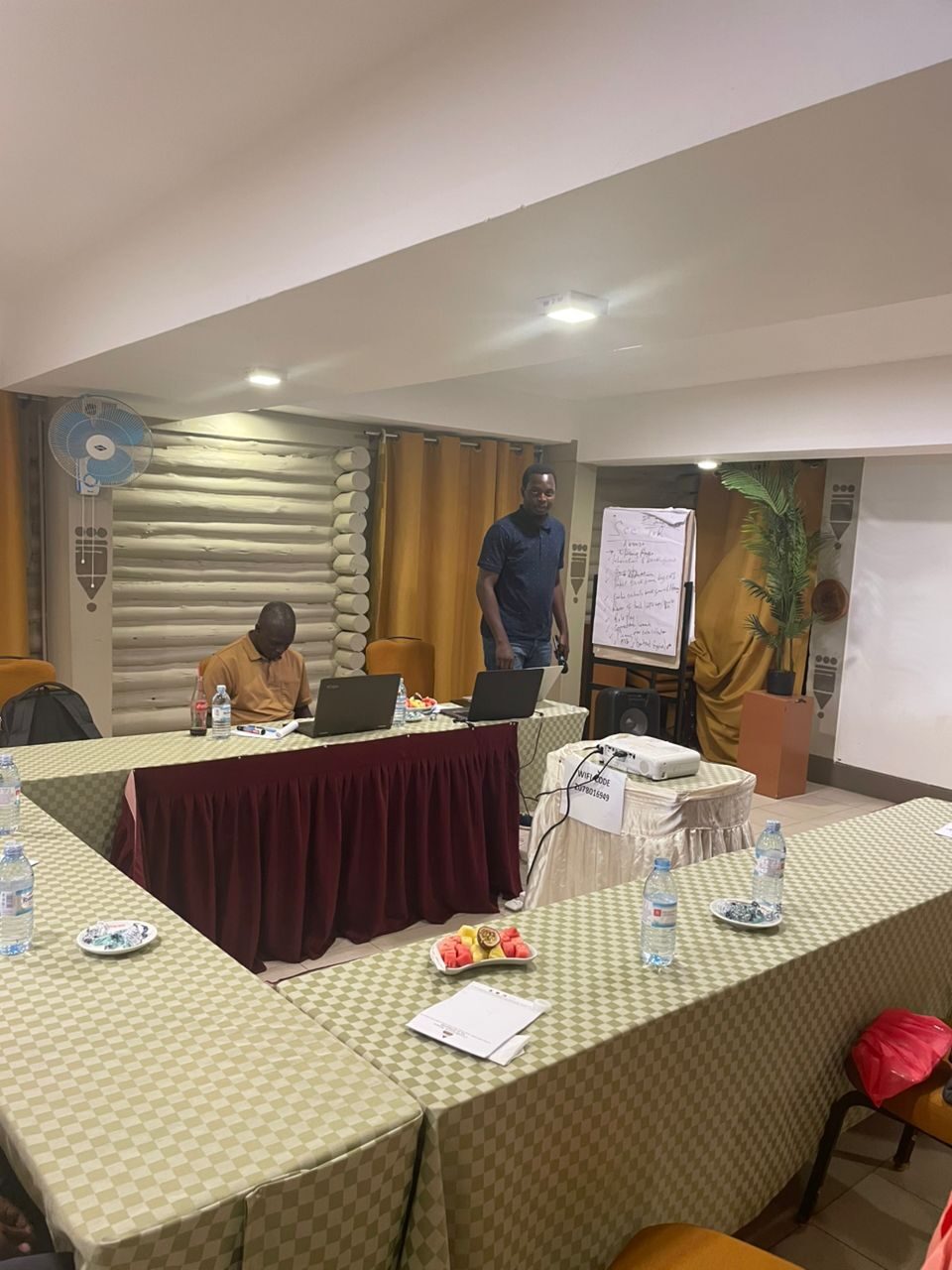 Meeting with clients and partners